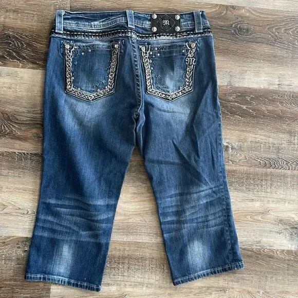 Miss Me Easy Crop Jeans Size 31 - Picture 5 of 10